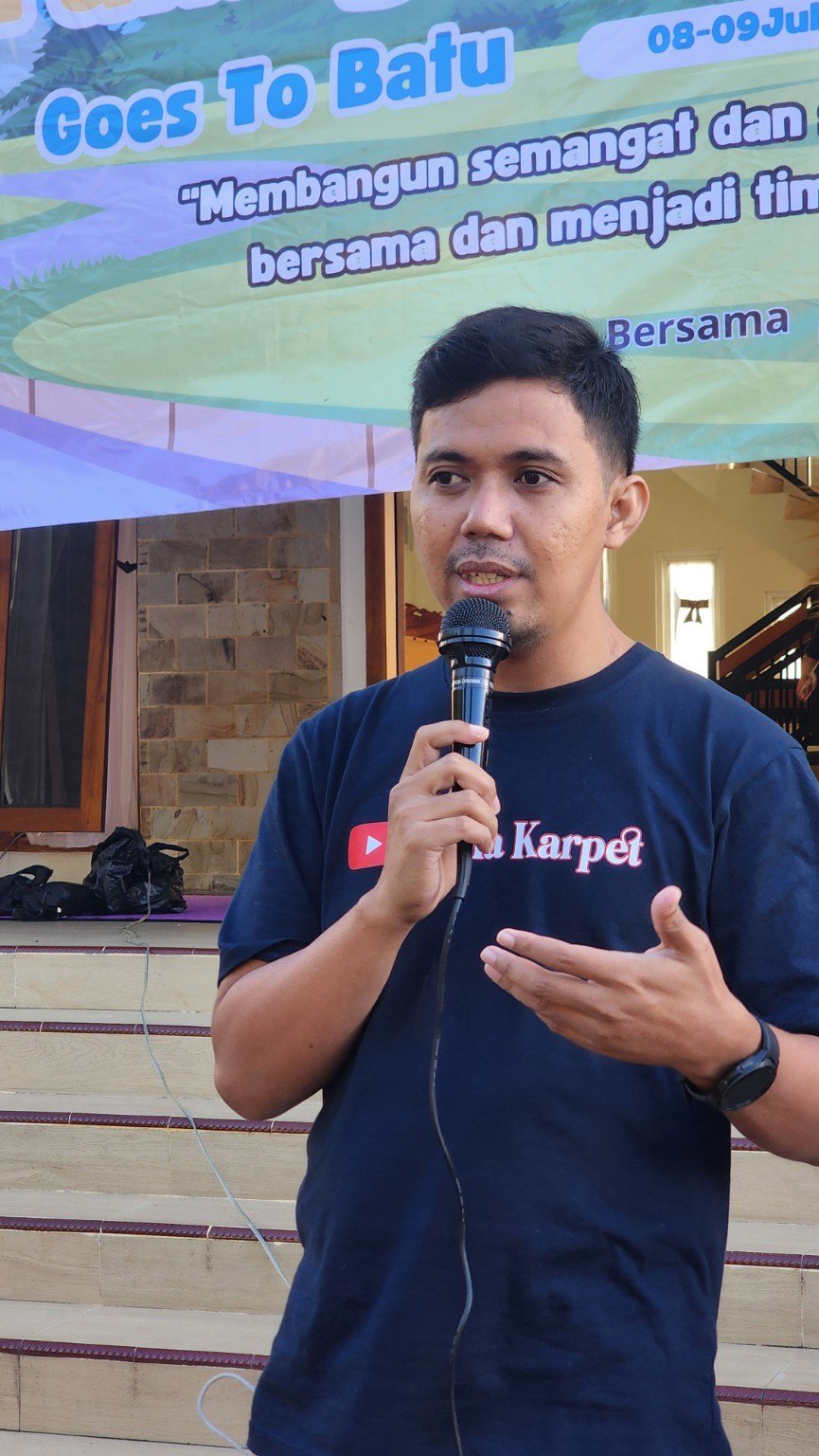 Umar Syifa berbicara di depan peserta